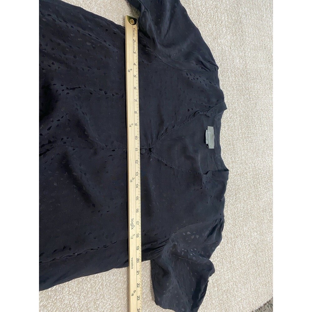 Maeve Anthropologie Sacha Jacquard Tiered Tunic Dress Size M Lined LBD Boho - Picture 14 of 16